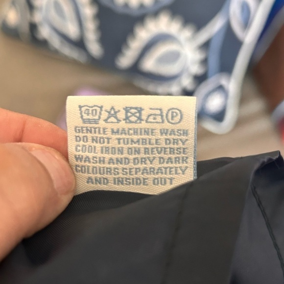 Boden Purple Gray Floral Straight Pencil lined Skirt Women's Size 10L - Picture 5 of 7